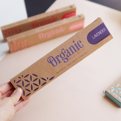 Indyjskie kadzidełka Organic Lawenda
