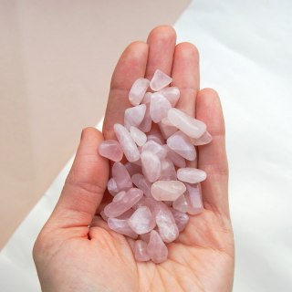 Kwarc różowy małe otoczaki - 100g