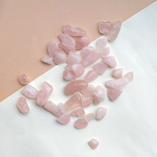 Kwarc różowy małe otoczaki - 100g