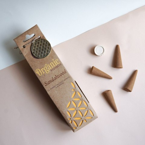 Kadzidła stożkowe Organic Sandalwood