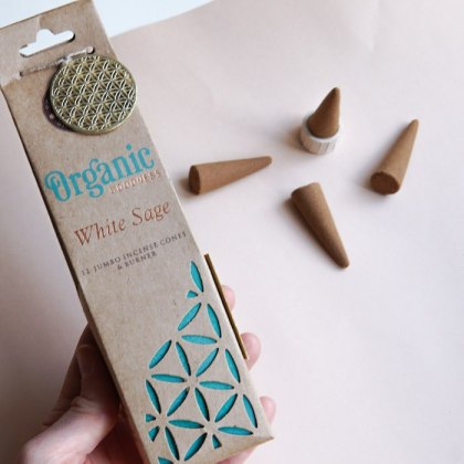 Kadzidła stożkowe Organic White Sage