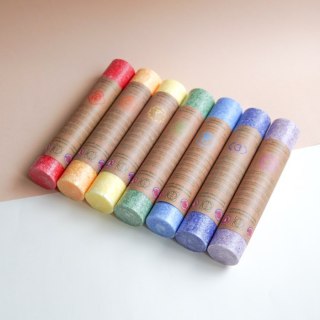 Świeca czakrowa 20cm fioletowa