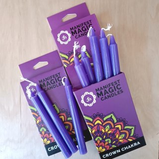 Magiczne świeczki zestaw - fioletowe